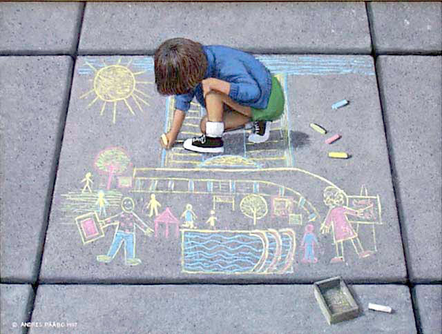 chalk painting